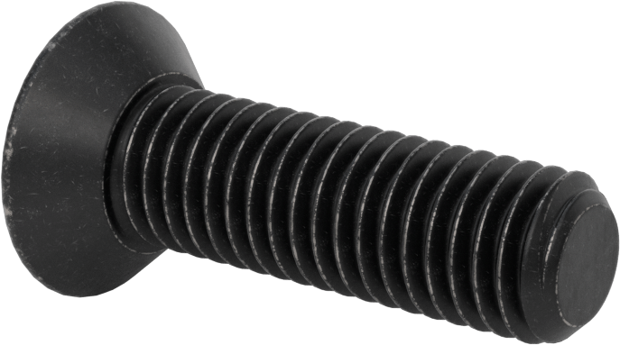 Dişli Kilitlemeli Altıgen Tahrikli Düz Başlı Vidalar, Alaşımlı Çelik, 1/2"-13 Diş Boyutu, 1-3/4" Uzunluk