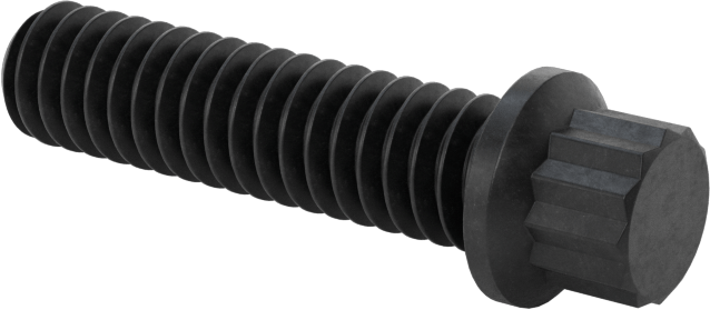 Çelik 12 Uçlu Vida, 1/4"-20 Diş Boyutu, 1" Uzunluk