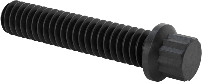 Çelik 12 Uçlu Vida, 1/4"-20 Diş Boyutu, 1-1/4" Uzunluk