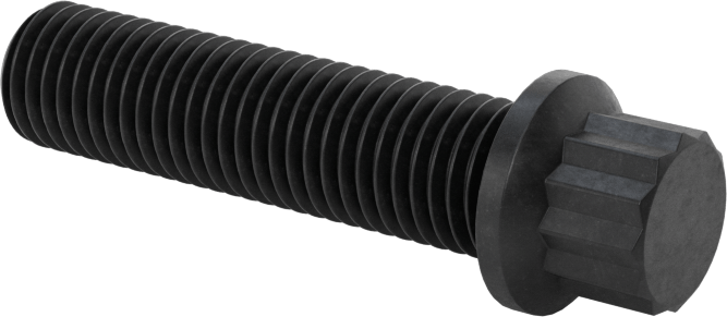 Çelik 12 Uçlu Vida, 5/16"-24 Diş Boyutu, 1-1/4" Uzunluk
