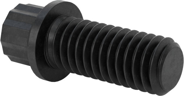 Çelik 12 Uçlu Vida, 3/8"-16 Diş Boyutu, 7/8" Uzunluk