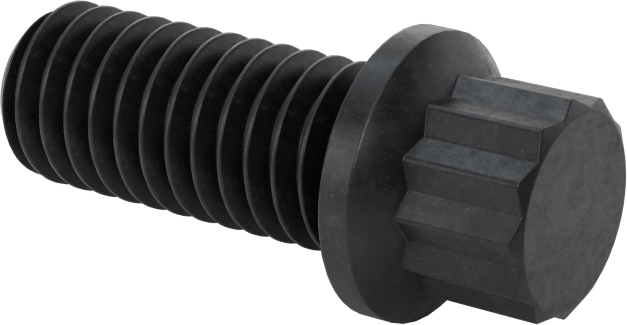 Çelik 12 Uçlu Vida, 3/8"-16 Diş Boyutu, 7/8" Uzunluk