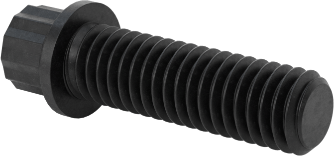 Çelik 12 Uçlu Vida, 3/8"-16 Diş Boyutu, 1-1/4" Uzunluk