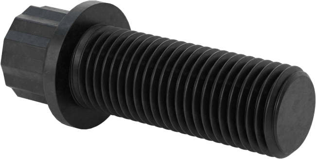 Çelik 12 Uçlu Vida, 3/8"-24 Diş Boyutu, 1" Uzunluk