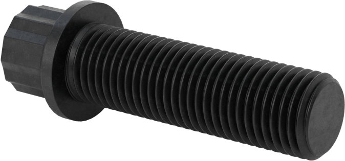 Çelik 12 Uçlu Vida, 3/8"-24 Diş Boyutu, 1-1/4" Uzunluk