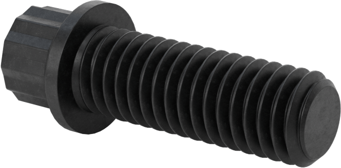 Çelik 12 Uçlu Vida, 7/16"-14 Diş Boyutu, 1-1/4" Uzunluk