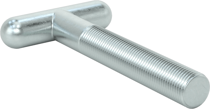T-Cıvata, Çinko Kaplı Çelik, 1/2"-20 Diş Boyutu, 3-3/4" Uzunluk