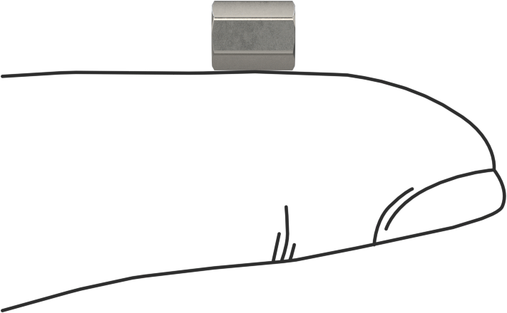 Mil. Spec. Dişi Dişli Altıgen Ayırıcı, 3/16" Altıgen Boyut, 1/4" Uzunluk