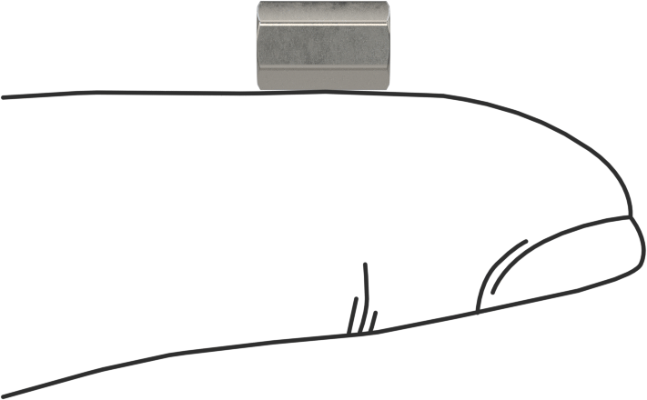 Mil. Spec. Dişi Dişli Altıgen Ayırıcı, 3/16" Altıgen Boyut, 5/16" Uzunluk