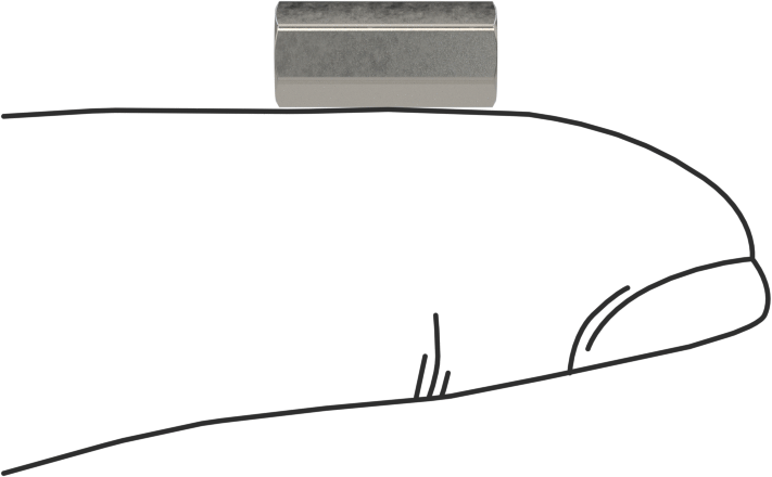 Mil. Spec. Dişi Dişli Altıgen Ayırıcı, 3/16" Altıgen Boyut, 7/16" Uzunluk