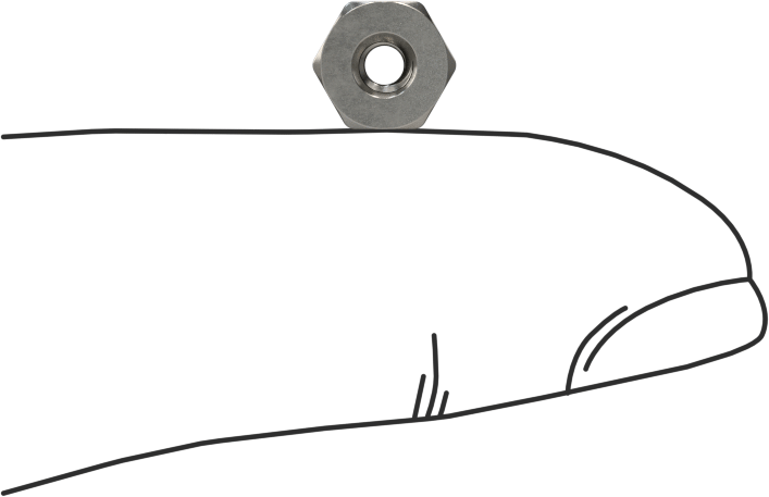 Mil. Spec. Dişi Dişli Altıgen Ayırıcı, 1/4" Altıgen Boyutu, 1/4" Uzunluk