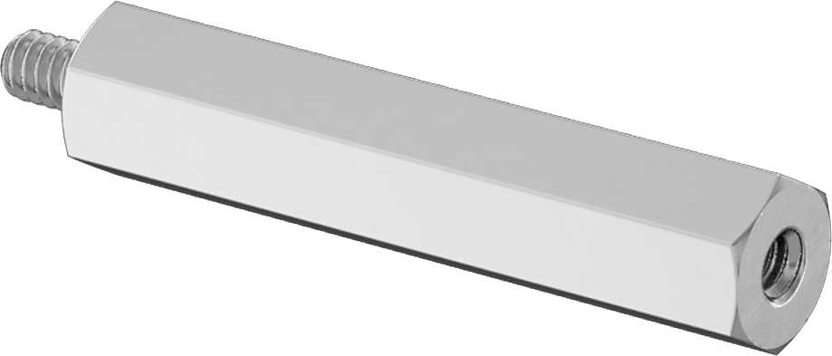 Mil. Spec. Erkek-Dişi Dişli Altıgen Ara Parça, 1/4" Altıgen, 1-1/4" Uzunluk