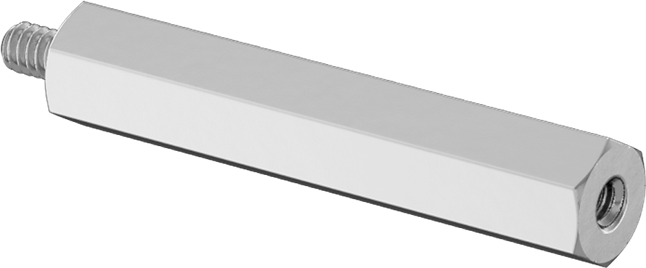 Mil. Spec. Erkek-Dişi Dişli Altıgen Ara Parça, 1/4" Altıgen, 1-3/8" Uzunluk