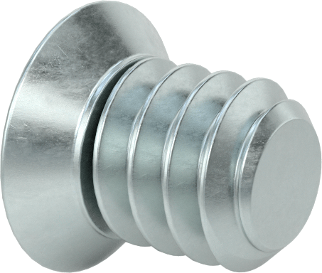 JIS Çinko Kaplı Çelik Düz Başlı Vidalar, M1,6 x 0,35 mm Diş Boyutu, 2 mm Uzunluk