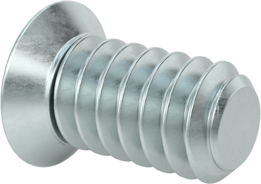 JIS Çinko Kaplı Çelik Düz Başlı Vidalar, M1,6 x 0,35 mm Diş Boyutu, 3 mm Uzunluk