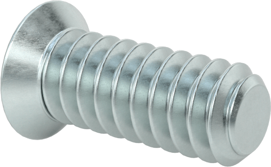 JIS Çinko Kaplı Çelik Düz Başlı Vidalar, M1,6 x 0,35 mm Diş Boyutu, 4 mm Uzunluk