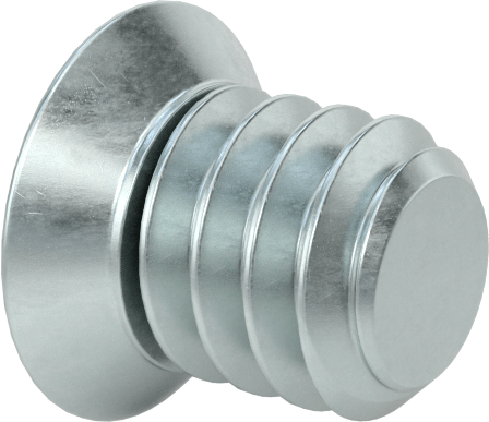 JIS Çinko Kaplı Çelik Düz Başlı Vidalar, M1,7 x 0,35 mm Diş Boyutu, 2 mm Uzunluk