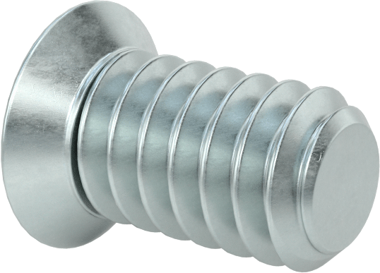 JIS Çinko Kaplı Çelik Düz Başlı Vidalar, M1,7 x 0,35 mm Diş Boyutu, 3 mm Uzunluk
