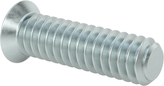 JIS Çinko Kaplı Çelik Düz Başlı Vidalar, M1,7 x 0,35 mm Diş Boyutu, 6 mm Uzunluk