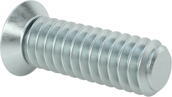 JIS Çinko Kaplı Çelik Düz Başlı Vidalar, M2 x 0,4 mm Diş Boyutu, 6 mm Uzunluk