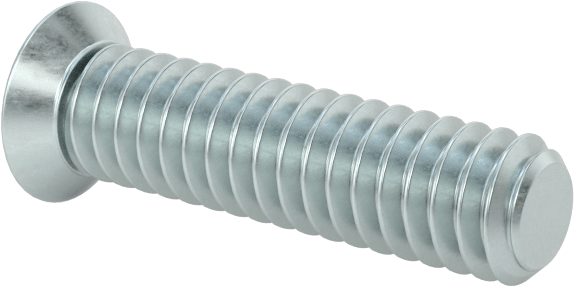 JIS Çinko Kaplı Çelik Düz Başlı Vidalar, M2 x 0,4 mm Diş Boyutu, 8 mm Uzunluk