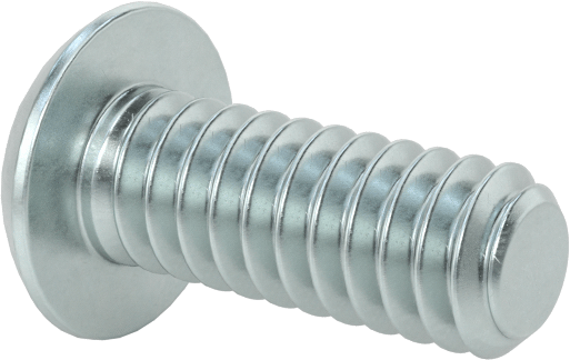 Çinko Kaplı Düğme Başlı Altıgen Soketli Vida, Alaşımlı Çelik, 3-48 Diş Boyutu, 1/4" Uzunluk
