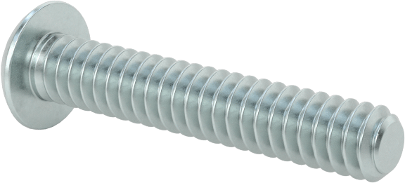 Çinko Kaplı Düğme Başlı Altıgen Soketli Vida, Alaşımlı Çelik, 4-40 Diş Boyutu, 5/8" Uzunluk