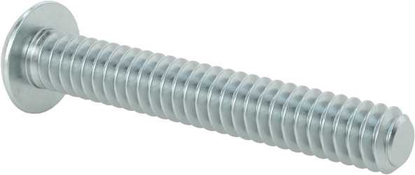 Çinko Kaplı Düğme Başlı Altıgen Soketli Vida, Alaşımlı Çelik, 4-40 Diş Boyutu, 3/4" Uzunluk