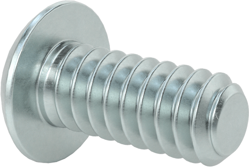 Çinko Kaplı Düğme Başlı Altıgen Soketli Vida, Alaşımlı Çelik, 4-40 Diş Boyutu, 1/4" Uzunluk