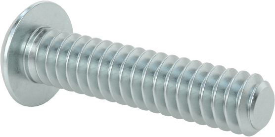 Çinko Kaplı Düğme Başlı Altıgen Soketli Vida, Alaşımlı Çelik, 4-40 Diş Boyutu, 1/2" Uzunluk