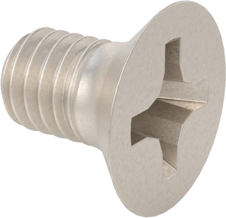 Titanyum Phillips Düz Başlı Vidalar, M3 x 0,5 mm Diş Boyutu, 5 mm Uzunluk