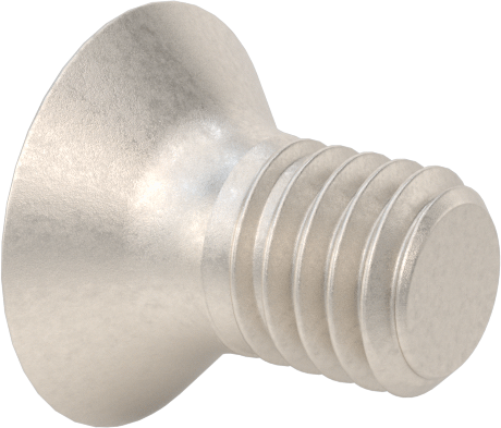 Titanyum Phillips Düz Başlı Vidalar, M3 x 0,5 mm Diş Boyutu, 5 mm Uzunluk