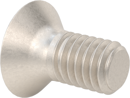 Titanyum Phillips Düz Başlı Vidalar, M3 x 0,5 mm Diş Boyutu, 6 mm Uzunluk