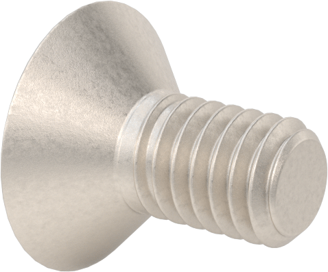 Titanyum Phillips Düz Başlı Vidalar, M4 x 0,7 mm Diş Boyutu, 8 mm Uzunluk