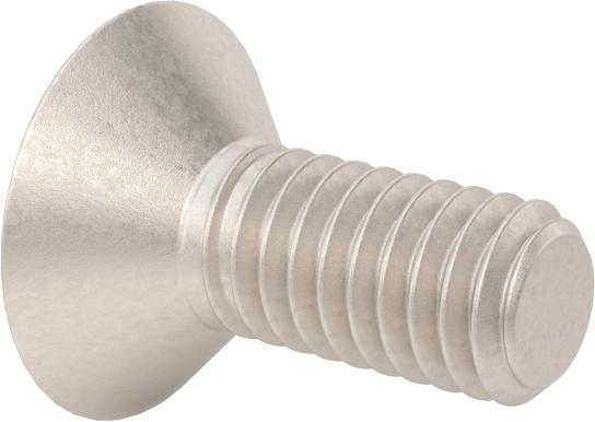 Titanyum Phillips Düz Başlı Vidalar, M4 x 0,7 mm Diş Boyutu, 10 mm Uzunluk