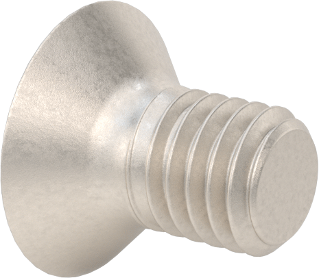 Titanyum Phillips Düz Başlı Vidalar, M5 x 0,8 mm Diş Boyutu, 8 mm Uzunluk