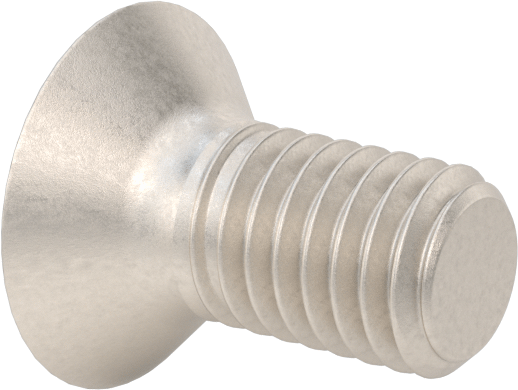 Titanyum Phillips Düz Başlı Vidalar, M5 x 0,8 mm Diş Boyutu, 10 mm Uzunluk