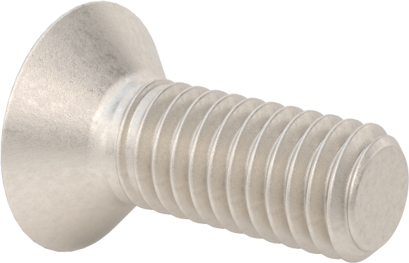 Titanyum Phillips Düz Başlı Vidalar, M6 x 1 mm Diş Boyutu, 16 mm Uzunluk