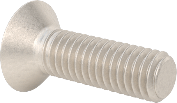 Titanyum Phillips Düz Başlı Vidalar, M6 x 1 mm Diş Boyutu, 20 mm Uzunluk