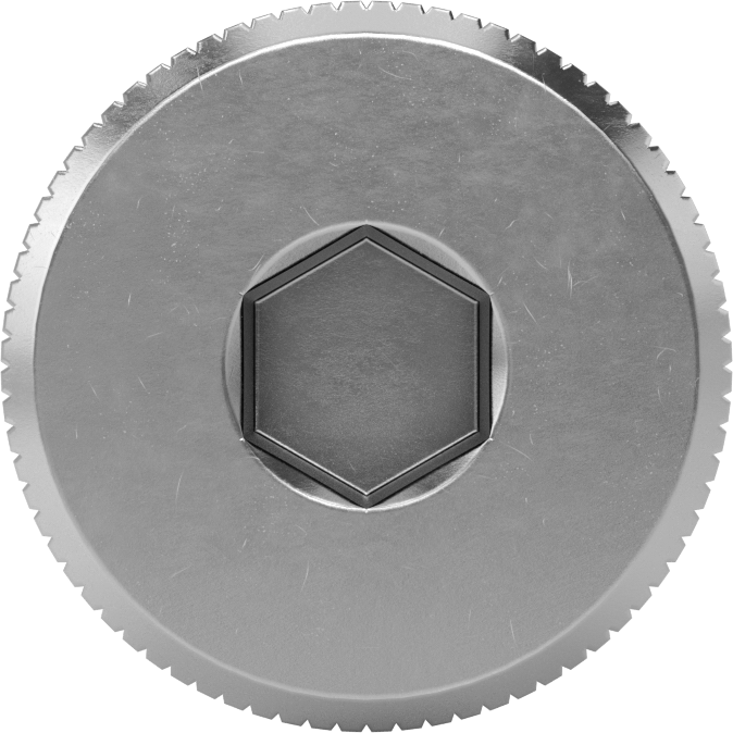 18-8 Paslanmaz Çelik Diş Kilitlemeli Omuzlu Vida, 1/4" Omuz Çapı, 1/4" Omuz Uzunluğu, 10-24 Diş