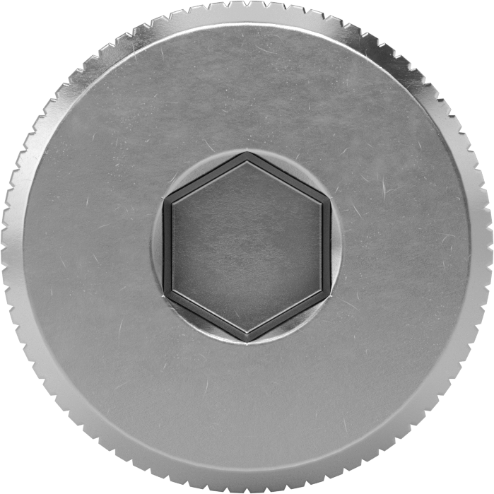 18-8 Paslanmaz Çelik Diş Kilitlemeli Omuzlu Vida, 1/4" Omuz Çapı, 1/2" Omuz Uzunluğu, 10-24 Diş