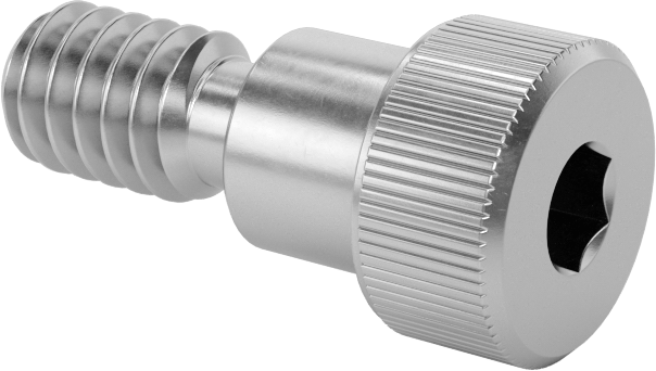 18-8 Paslanmaz Çelik Diş Kilitlemeli Omuzlu Vida, 5/16" Omuz Çapı, 1/4" Omuz Uzunluğu, 1/4"-20 Diş