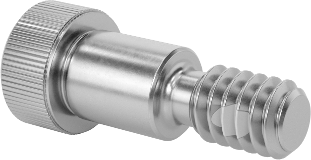 18-8 Paslanmaz Çelik Diş Kilitlemeli Omuzlu Vida, 5/16" Omuz Çapı, 3/8" Omuz Uzunluğu, 1/4"-20 Diş