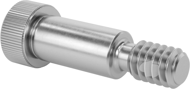 18-8 Paslanmaz Çelik Diş Kilitlemeli Omuzlu Vida, 5/16" Omuz Çapı, 5/8" Omuz Uzunluğu, 1/4"-20 Diş