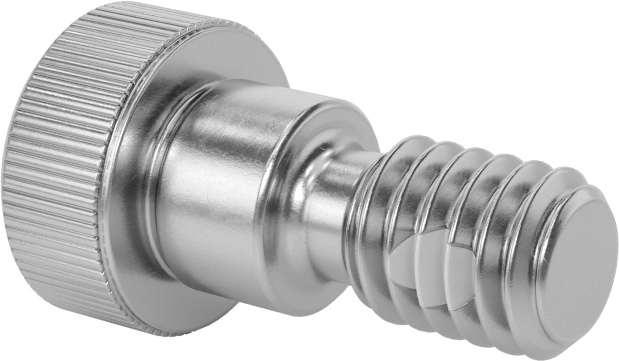 18-8 Paslanmaz Çelik Diş Kilitlemeli Omuzlu Vida, 3/8" Omuz Çapı, 1/4" Omuz Uzunluğu, 5/16"-18 Diş