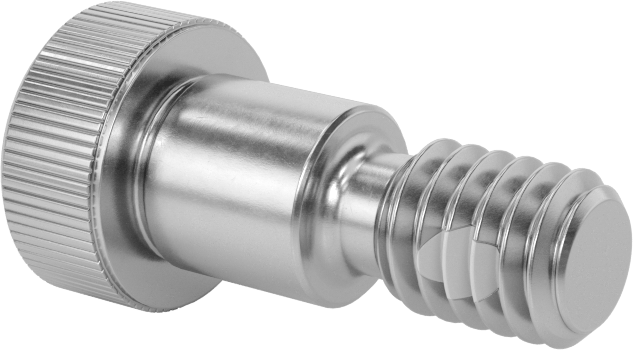 18-8 Paslanmaz Çelik Diş Kilitlemeli Omuzlu Vida, 3/8" Omuz Çapı, 3/8" Omuz Uzunluğu, 5/16"-18 Diş