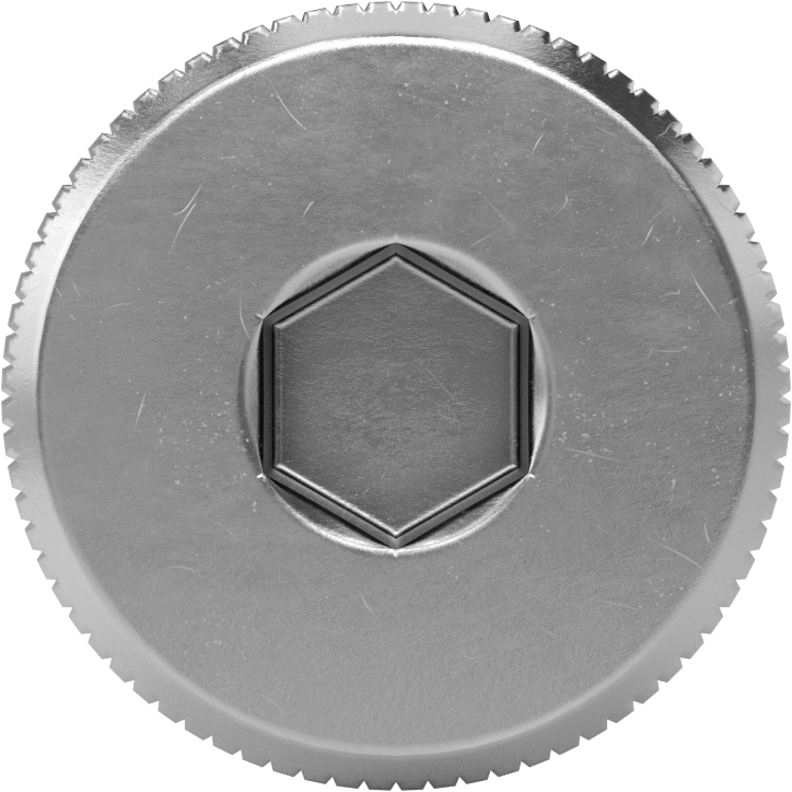 18-8 Paslanmaz Çelik Diş Kilitlemeli Omuzlu Vida, 1/2" Omuz Çapı, 3/8" Omuz Uzunluğu, 3/8"-16 Diş