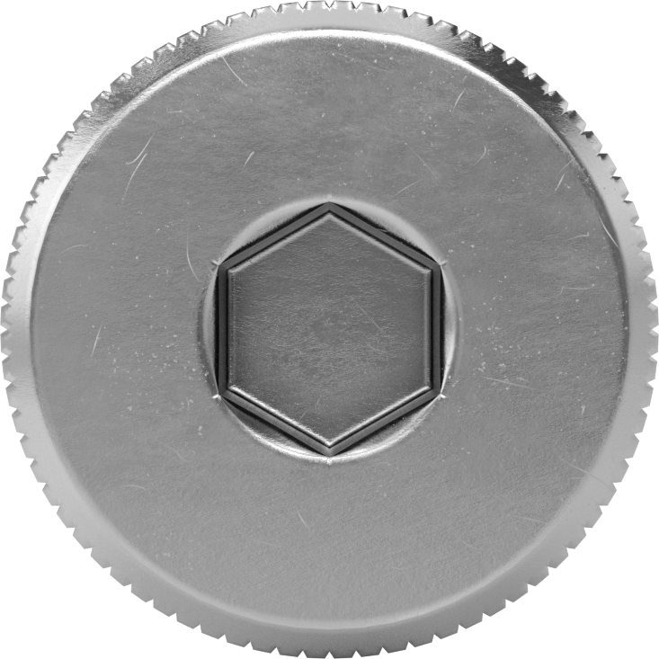 18-8 Paslanmaz Çelik Diş Kilitlemeli Omuzlu Vida, 1/2" Omuz Çapı, 1/2" Omuz Uzunluğu, 3/8"-16 Diş