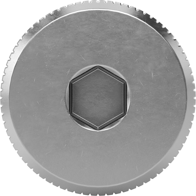 18-8 Paslanmaz Çelik Diş Kilitlemeli Omuzlu Vida, 5/8" Omuz Çapı, 3/4" Omuz Uzunluğu, 1/2"-13 Diş