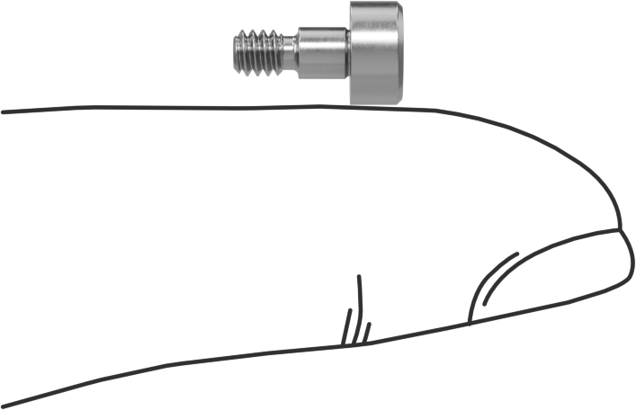 18-8 Paslanmaz Çelik Diş Kilitlemeli Omuzlu Vida, 1/8" Omuz Çapı, 1/8" Omuz Uzunluğu, 4-40 Diş